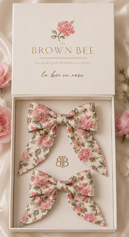 Heritage | Mama + Mini Bow Set | La Bee en Rose